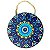 Enfeite de Parede em Porcelana - Mandala Olho Grego Azul Escuro - Imagem 1
