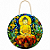 Enfeite de Parede Buda Vitral - Colorido Modelo B - Imagem 1