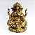 Estátua Ganesha em Resina Dourado Sem Brilho 14cm C base - Imagem 1