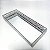 Bandeja Espelhada de Metal Prata Retangular - Imagem 1