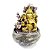 Fonte de Água em Resina Ganesha Dourado/Flor de Lótus Com Bola 3Q - P - Imagem 1