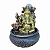 Fonte de Água em Resina Ganesha Dourado/Flor de Lótus Com Bola 3Q - P - Imagem 1