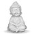Estátua Monge Sorrindo em Meditação P - Imagem 1