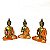 Estátua de Resina Trio de Budas - 12cm - Imagem 1