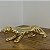 Enfeite Pantera em Cerâmica Dourado - 20 cm - Imagem 3