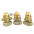 Estátua Trio de Budas Não Falo/Vejo/Escuto - 9 cm - Imagem 1