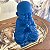 Estátua Marmorite Monge Orando - Azul - Imagem 2