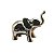 Estátua Elefante em Resina Pequeno Dourado - Imagem 1
