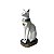 Estátua Gata Bastet em Resina 19cm - Branca - Imagem 1