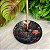Incensário de Vidro Cura Herbal 9 cm - Floral Preto - Imagem 2