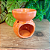 Recho Vaso/Flor Laranja - 7cm - Imagem 2