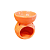 Recho Vaso/Flor Laranja - 7cm - Imagem 1