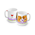 Caneca Porcelana 320 ml - Capivaras  Love Capy - Imagem 1