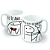 Caneca Porcelana 320 ml - Eu Te Amo - Imagem 1