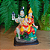 Estátua resina Familia Hindu - Shiva, Parvati e Ganesha -18 cm - Imagem 2