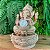 Fonte de Água Marmorite Ganesha Meditando com Bola 1 Queda M - 22002 - Imagem 2