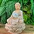 Fonte de Água Marmorite Buda Meditando com Bola 1 Queda M - 8256 - Imagem 2