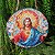 Enfeite de Parede Jesus Cristo Vitral - Colorido Modelo A - Imagem 2