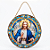 Enfeite de Parede Jesus Cristo Vitral - Azulado - Imagem 1