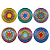Incensário Peruano Mandala com 3 furos para 3 incensos 13cm - Modelos Variados - Imagem 1