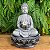 Fonte de Água Resina Buda Meditando Cinza Com Bola 1 Queda G - 25072 - Imagem 2