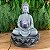 Fonte de Água Resina Buda Meditando Cinza Com Bola 1 Queda G - 25072 - Imagem 3