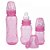 Kit de mamadeiras kuka aquarela rosa 3 unidades - Imagem 1