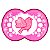 Chupeta ortodontica silk touch clear 6+ meses menina - mam - Imagem 1