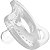 Chupeta de silicone soft comfort transparente kuka - Imagem 1