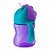 Copo curvado com canudo avent azul e roxo 200ml - Imagem 1