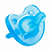 Chupeta chicco physio soft 6-12 meses azul t2 - Imagem 1