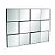 PAINEL DECORATIVO 3D QUADRICULADO ESPELHADO - Imagem 2