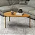 Mesa de centro 90X60 com pé metálico - freijó - dalla costa - Imagem 2