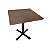 MB 06 – Mesa Quadrada 80x80 cm em MDF Engrossado com Base em Tubo Oblongo - Imagem 1