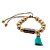 PULSEIRA BOLINHA GOLD C/ TASSEL - Imagem 1