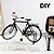 Brinquedo Miniatura Bicicleta Montável Vintage Retrô Diy - Imagem 4