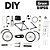 Brinquedo Miniatura Bicicleta Montável Vintage Retrô Diy - Imagem 6
