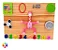 Painel Sensorial Montessori Girafinha 8 Atividades 40x30cm - Imagem 1