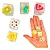 Kit 5 Mini Taba Squish Frutinhas Em Cubos Kawaii Tik Tok - Imagem 1