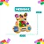 Painel Sensorial Montessori 12 Atividades Urso 58cm - Imagem 4