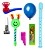 Kit De Sopro Fonoaudiologia Terapia Infantil 7 Brinquedos - Imagem 1