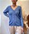 Cardigan Azul Bordado- M - Imagem 3