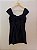 Vestido Canelado Preto - M - Imagem 8