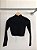 Cropped Canelado Preto - P - Imagem 3