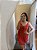 Vestido Vermelho Floral - M - Imagem 2