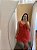 Vestido Vermelho Floral - M - Imagem 3