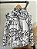 Camisa Floral P&B - P - Imagem 1