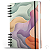 Caderno De Anotações Capa Dura Coleção Clean Curvas Colorful - Imagem 1