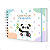 Caderno De Caligrafia c/ Atividades Capa Dura Menino Panda - Imagem 1