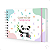 Caderno De Caligrafia c/ Atividades Capa Dura Menina Panda - Imagem 1